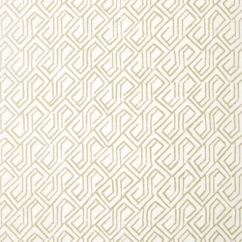 Tortona Metallic Gold on Cream Thibaut wallpaper by Wallpaper Twins