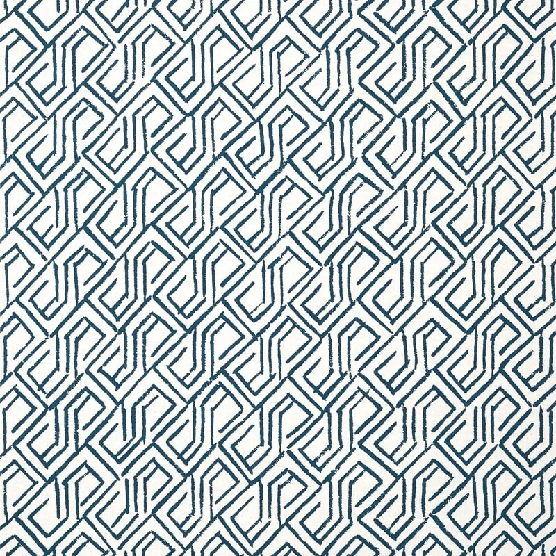 Tortona Navy and White Thibaut wallpaper by Wallpaper Twins