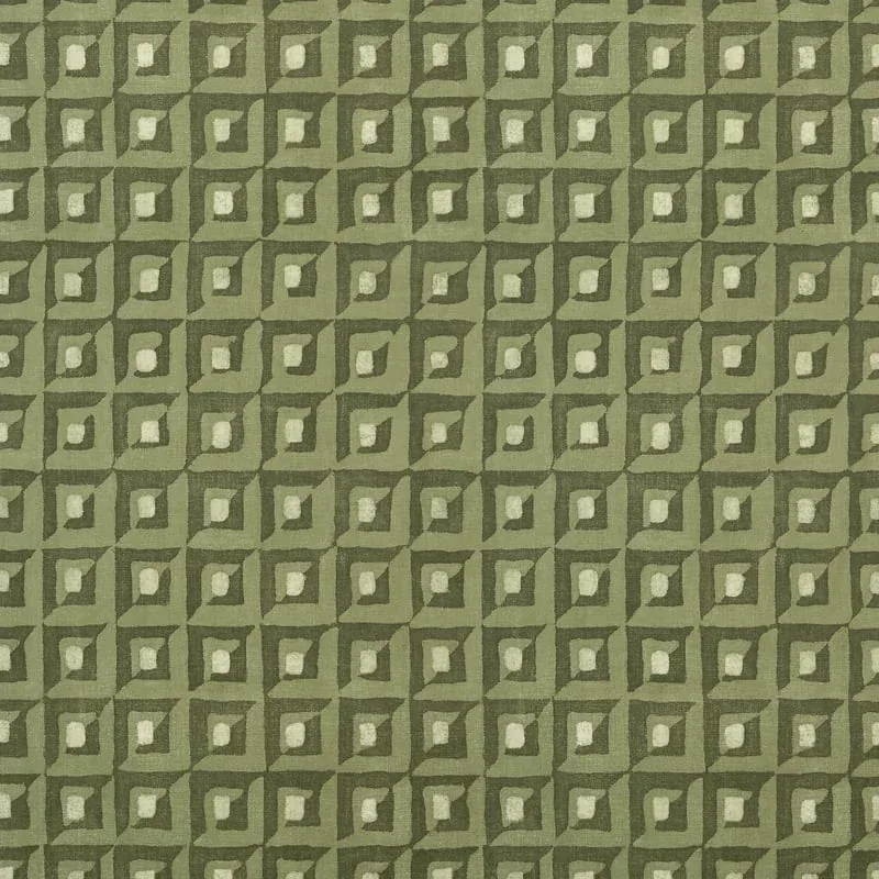 Square Dance Olive Green Thibaut wallpaper by Wallpaper Twins