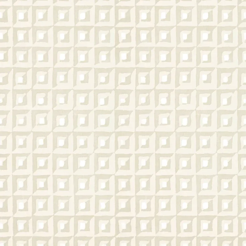 Square Dance Beige Thibaut wallpaper by Wallpaper Twins