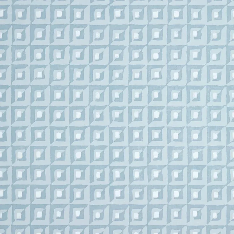 Square Dance Light Blue Thibaut wallpaper by Wallpaper Twins