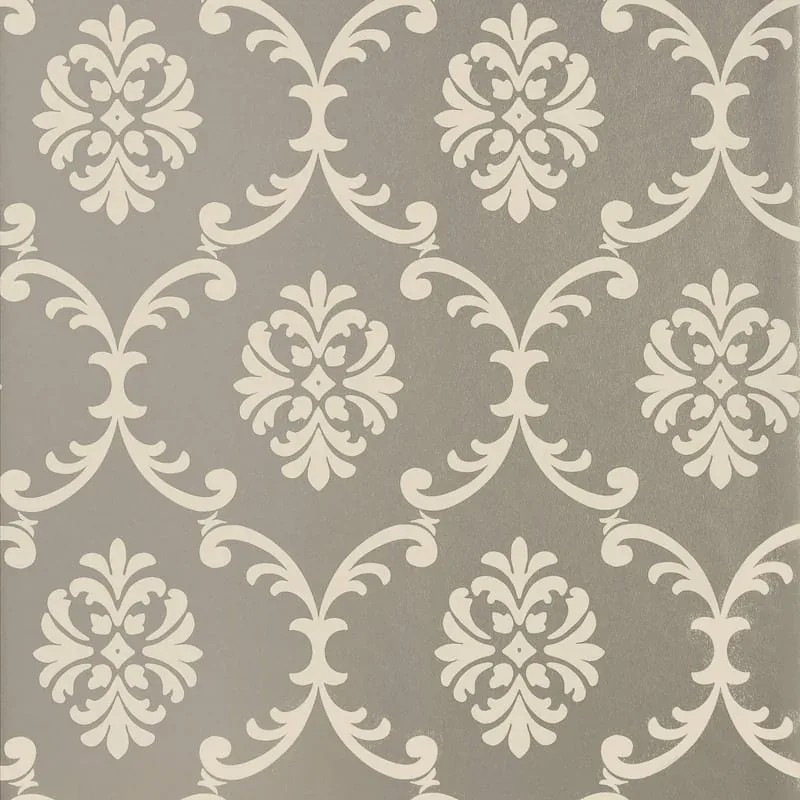 Bastille Metallic Silver Thibaut wallpaper by Wallpaper Twins