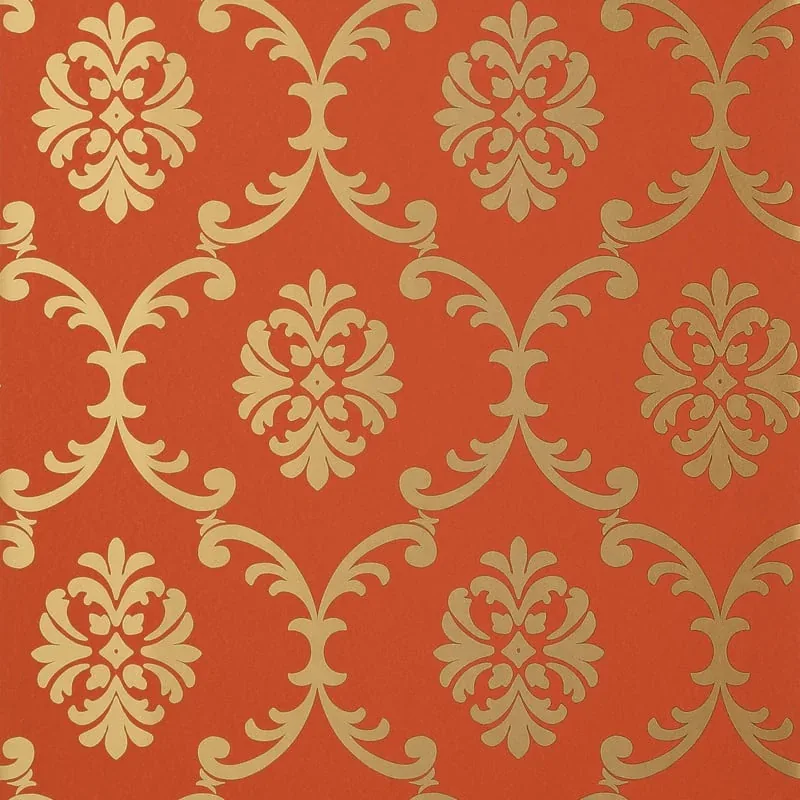 Bastille Coral Thibaut wallpaper by Wallpaper Twins