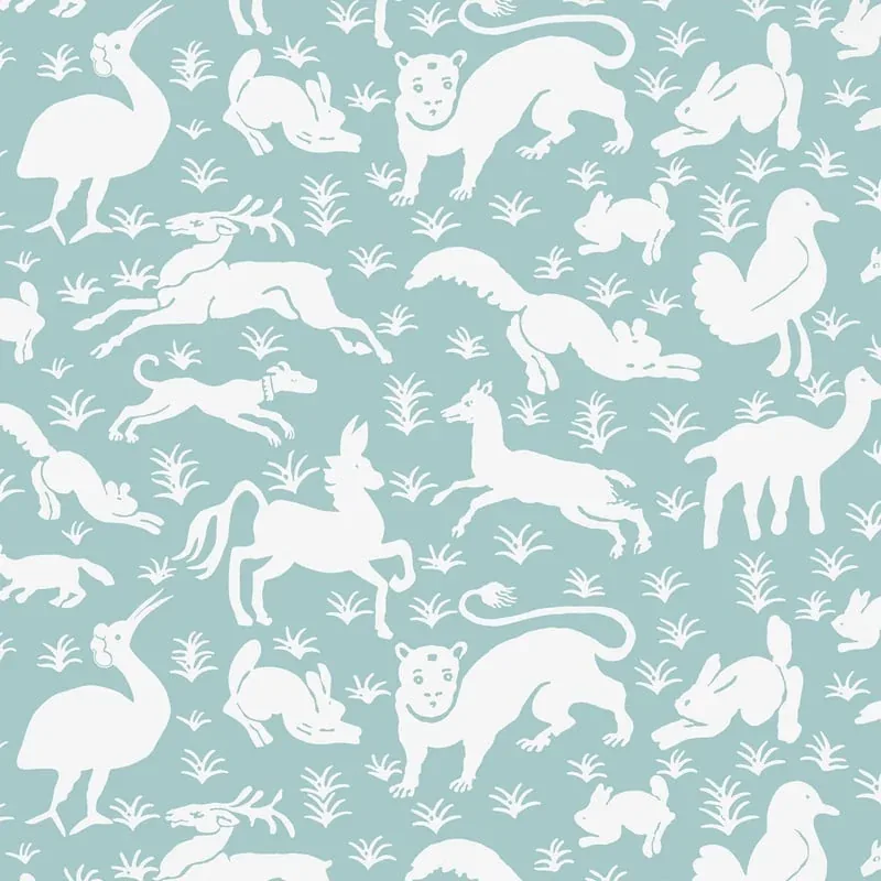 Nairobi Ocean Thibaut wallpaper by Wallpaper Twins