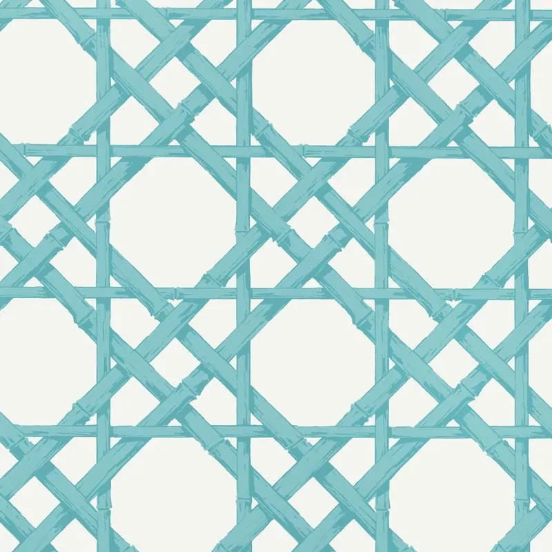 Cyrus Cane Turquoise Thibaut wallpaper by Wallpaper Twins