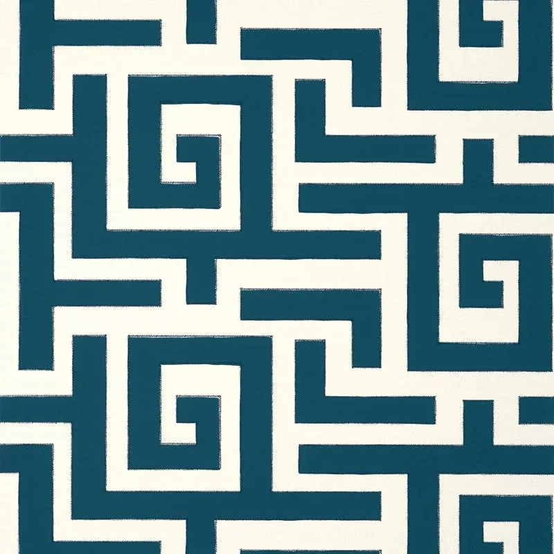 Tulum Navy Thibaut wallpaper by Wallpaper Twins