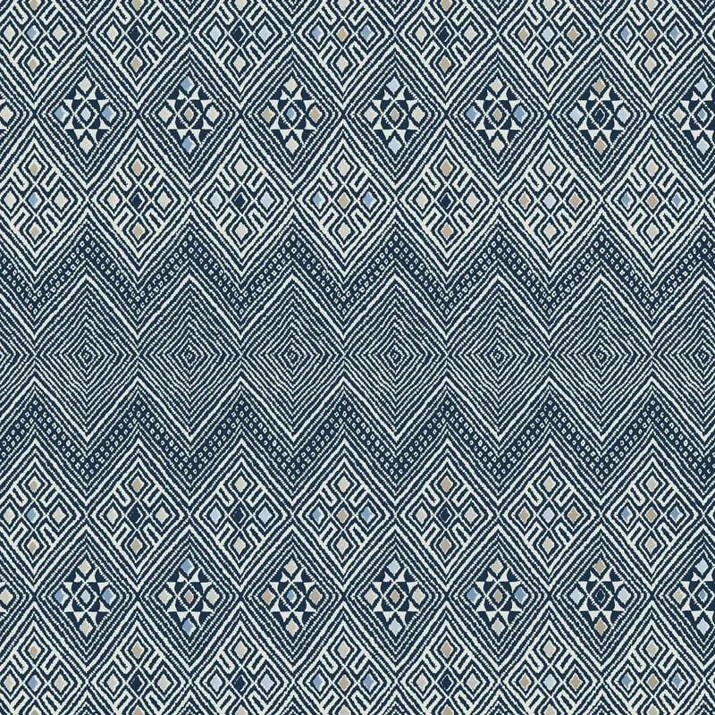 High Plains Navy and White Thibaut wallpaper by Wallpaper Twins