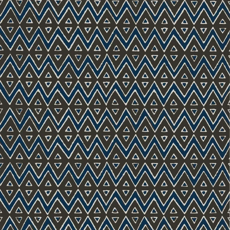 Tiburon Brown and Navy Thibaut wallpaper by Wallpaper Twins