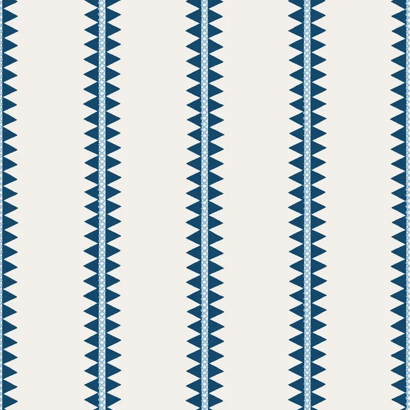 Reno Stripe Navy Thibaut wallpaper by Wallpaper Twins