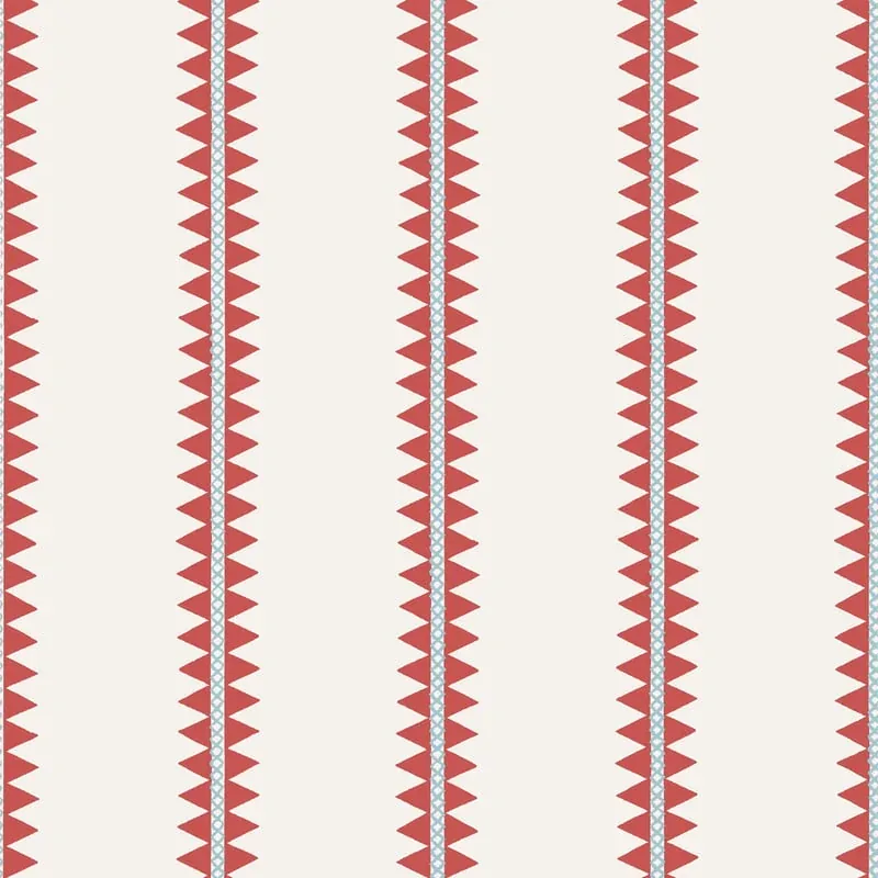 Reno Stripe Coral Thibaut wallpaper by Wallpaper Twins