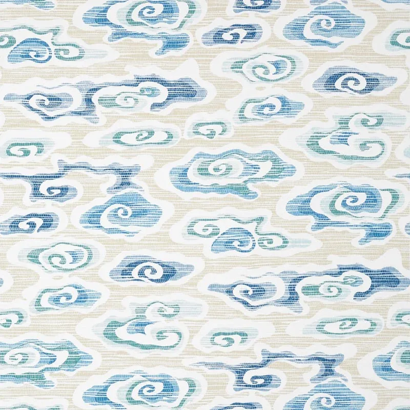 Clear Clouds Beige and Blue Thibaut wallpaper by Wallpaper Twins