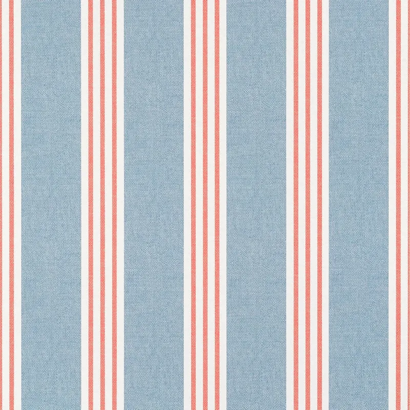 T13362 | Canvas Stripe – Blue and Coral