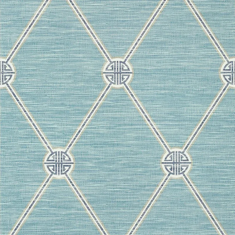 Turnberry Trellis Mineral Thibaut wallpaper by Wallpaper Twins