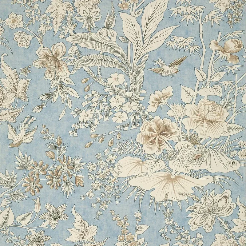 Rosalind Spa Blue Thibaut wallpaper by Wallpaper Twins