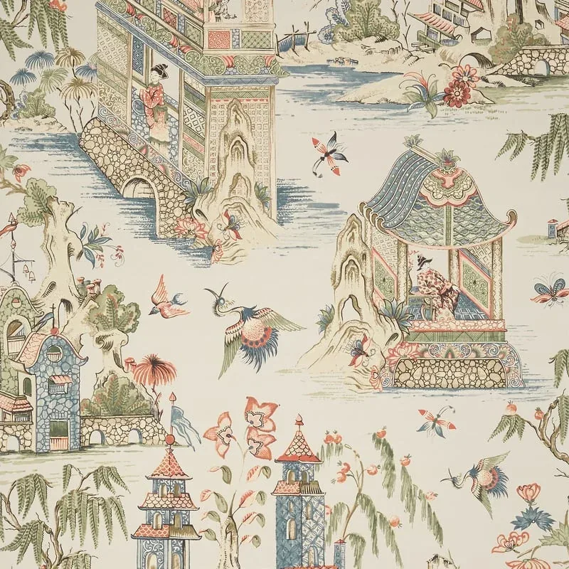 Grand Palace Taupe Thibaut wallpaper by Wallpaper Twins
