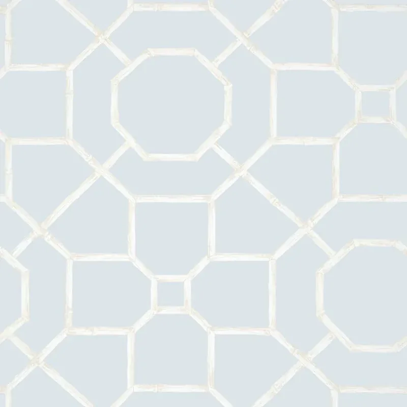 Arbor Spa Blue Thibaut wallpaper by Wallpaper Twins