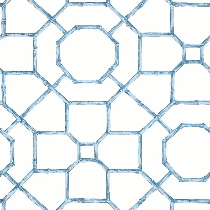 Arbor Light Blue Thibaut wallpaper by Wallpaper Twins