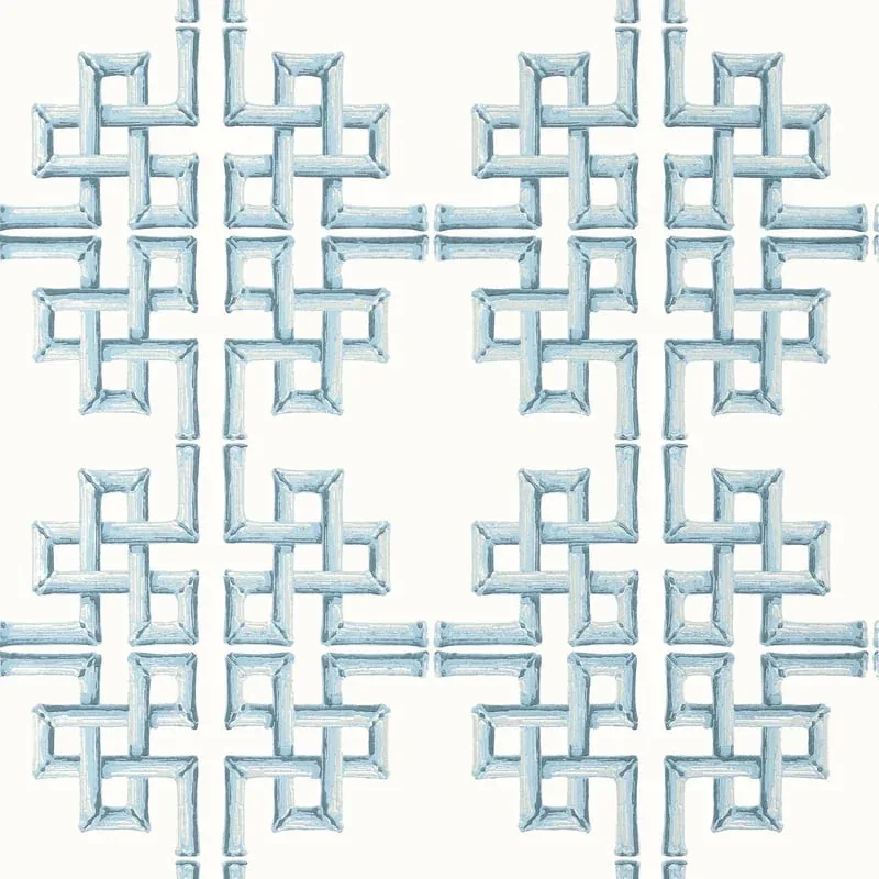 Boca Bamboo Spa Blue Thibaut wallpaper by Wallpaper Twins