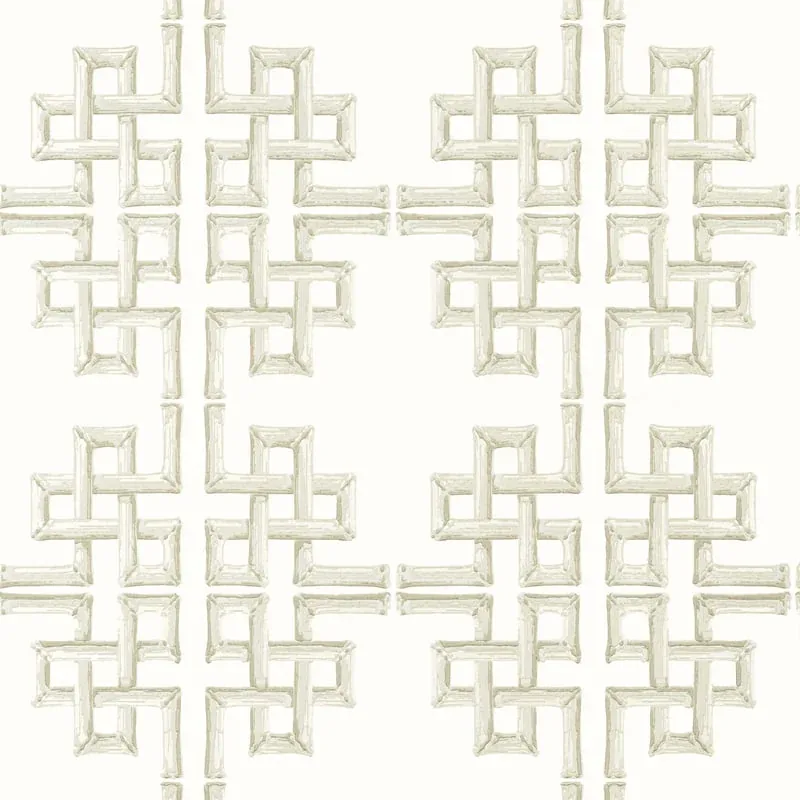 Boca Bamboo Beige Thibaut wallpaper by Wallpaper Twins