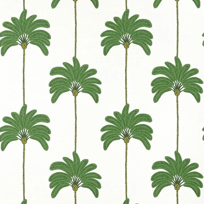 Sunset Boulevard Green Thibaut wallpaper by Wallpaper Twins