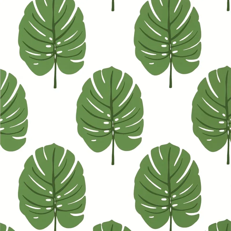 Monstera Green Thibaut wallpaper by Wallpaper Twins