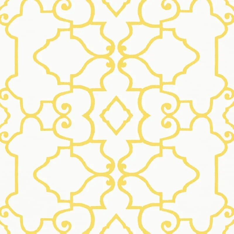 Ogden Yellow Thibaut wallpaper by Wallpaper Twins