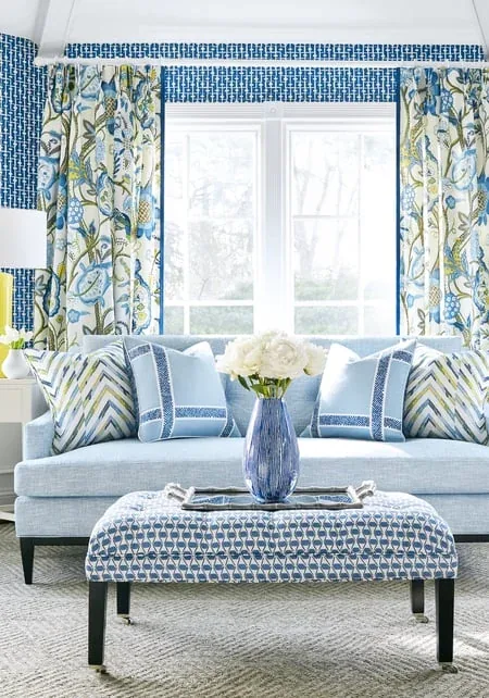 Haven Navy Thibaut wallpaper by Wallpaper Twins