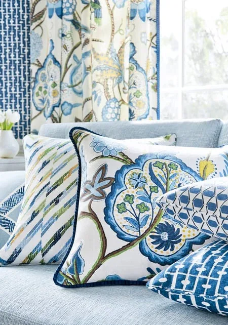 Haven Navy Thibaut wallpaper by Wallpaper Twins