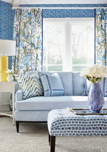 Haven Navy Thibaut wallpaper by Wallpaper Twins