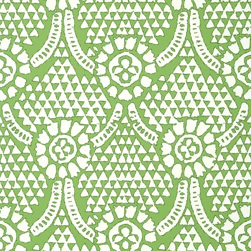 Chamomile Green Thibaut wallpaper by Wallpaper Twins