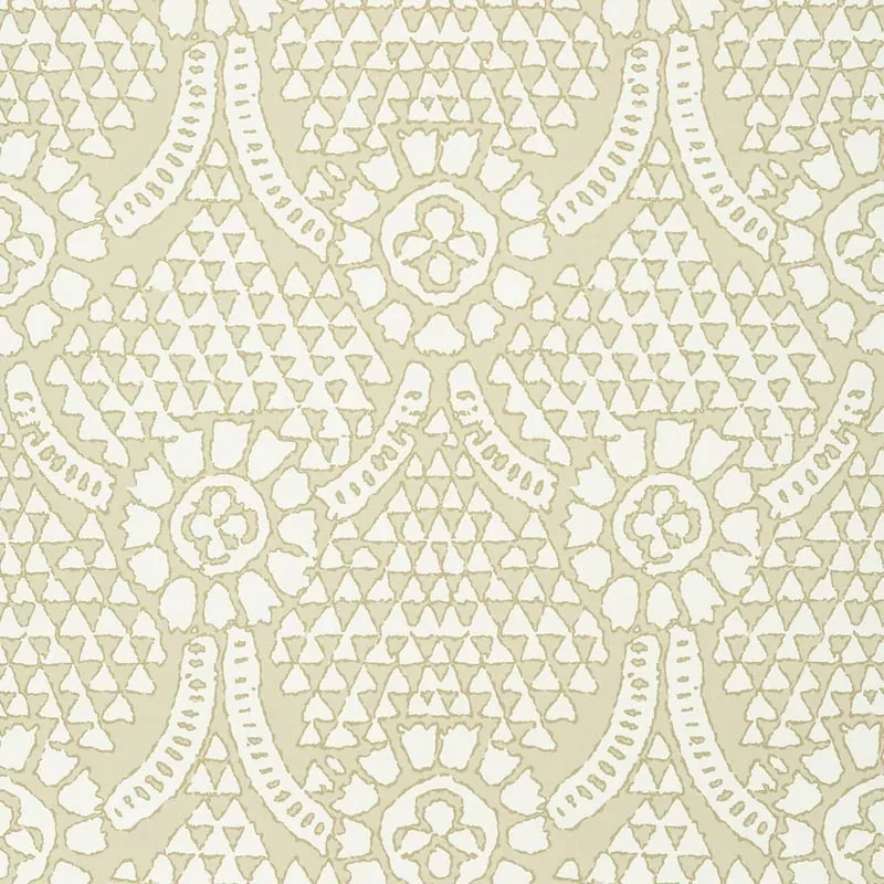 Chamomile Beige Thibaut wallpaper by Wallpaper Twins