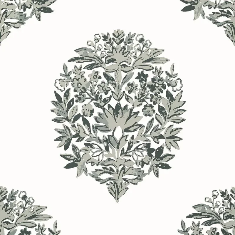 Ridgefield Grey Thibaut wallpaper by Wallpaper Twins
