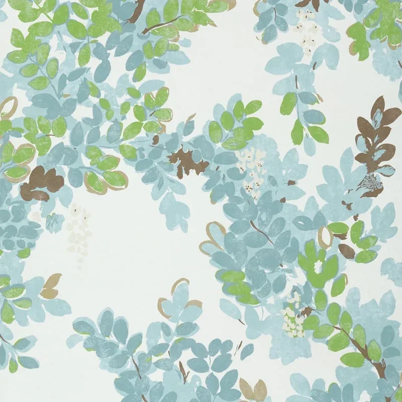 Central Park Spa Blue Thibaut wallpaper by Wallpaper Twins
