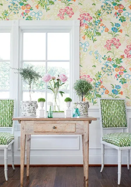 T14340 | Spring Garden - Cream room view