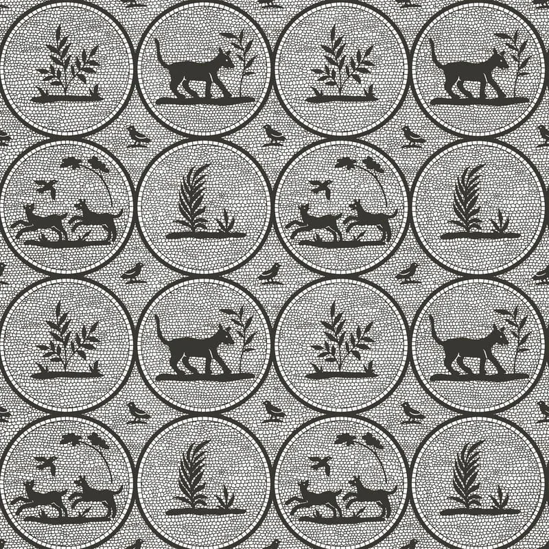 Dooley Black Thibaut wallpaper by Wallpaper Twins
