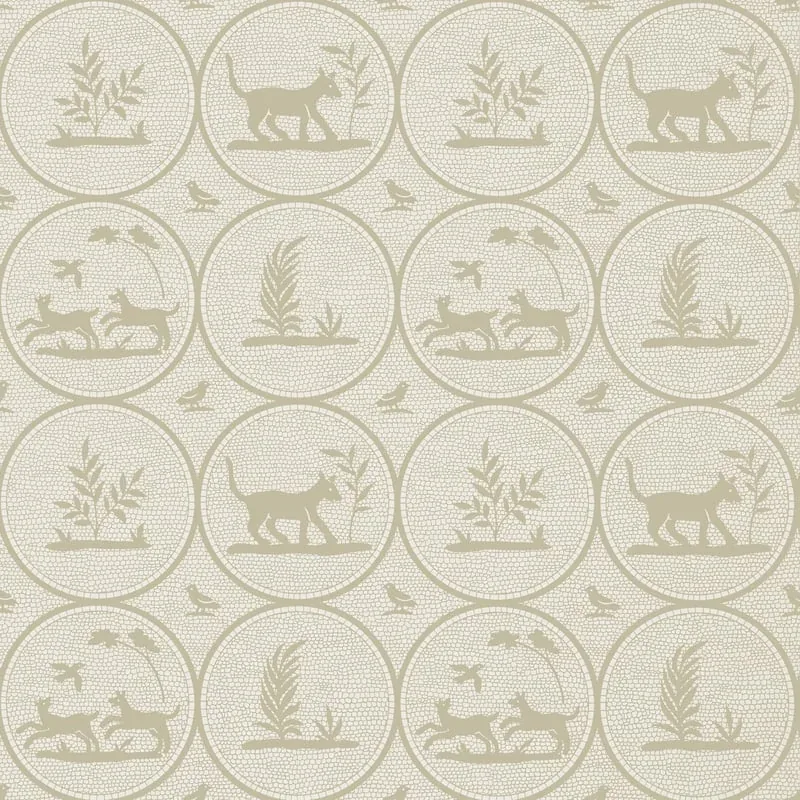 Dooley Beige Thibaut wallpaper by Wallpaper Twins