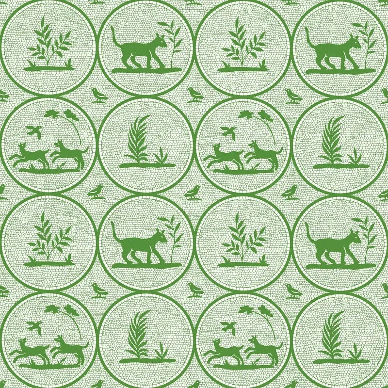 Dooley Green Thibaut wallpaper by Wallpaper Twins