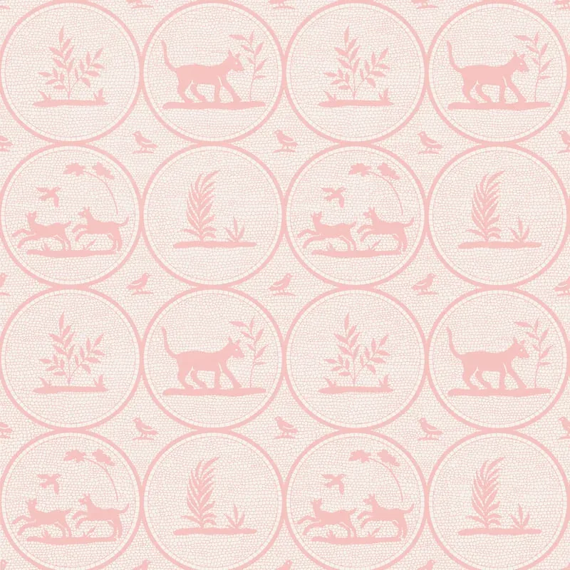 Dooley Pink Thibaut wallpaper by Wallpaper Twins