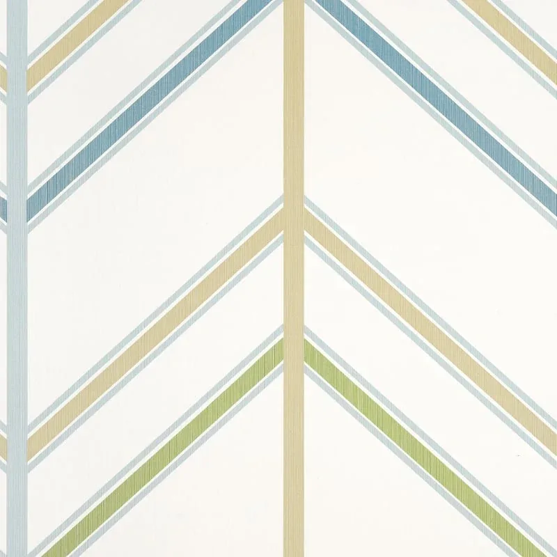 Ventura Beige and Spa Blue Thibaut wallpaper by Wallpaper Twins