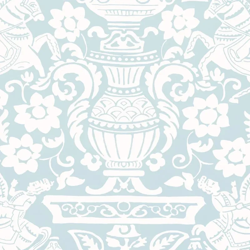 Galway Spa Blue Thibaut wallpaper by Wallpaper Twins