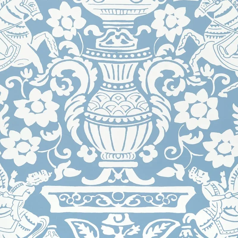 Galway Blue Thibaut wallpaper by Wallpaper Twins