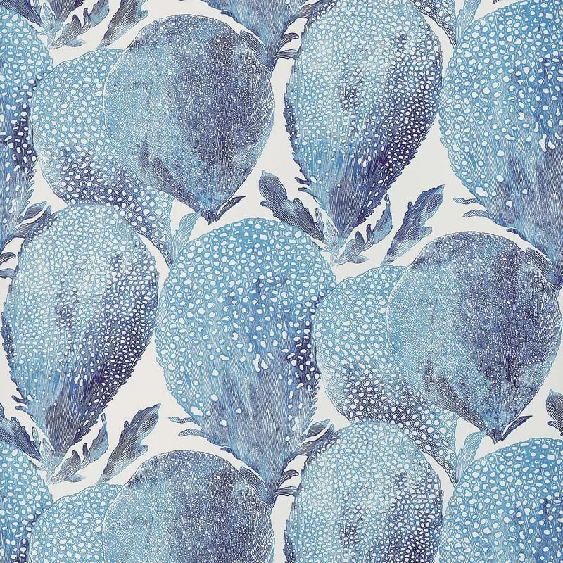 Under The Sea Turquoise and Plum Thibaut wallpaper by Wallpaper Twins