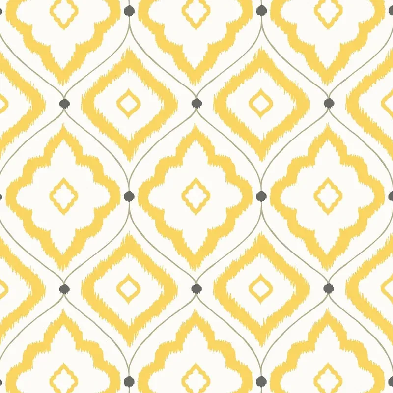 BUNGALOW Yellow Thibaut wallpaper by Wallpaper Twins
