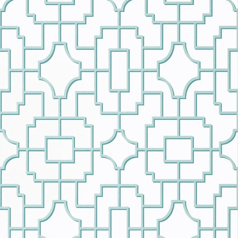 T20869 | Fretwork - Spa Blue