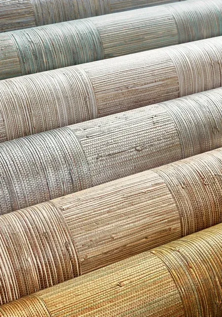 T24075 | Mosaic Weave - Metallic Gold room view