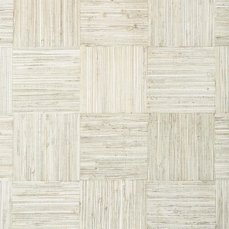 Mosaic Weave White Thibaut wallpaper by Wallpaper Twins