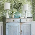 Desmond Aqua and Green Thibaut wallpaper by Wallpaper Twins