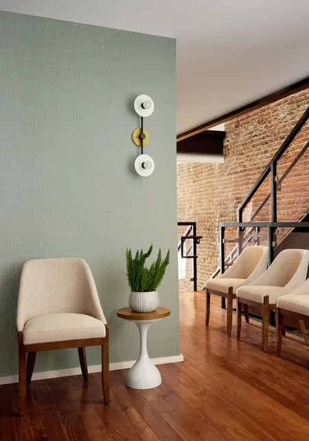 Hampshire Sage Thibaut wallpaper by Wallpaper Twins