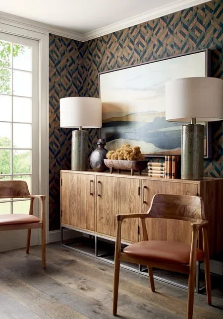 T34034 | Bristlecone - Green and Black room view