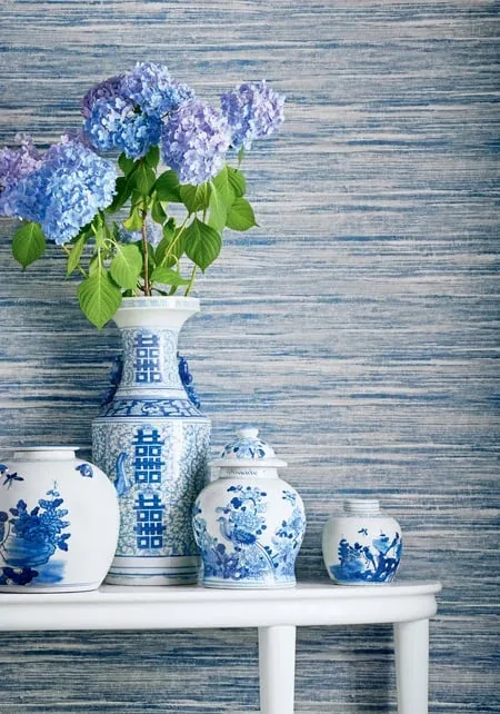 Grand Falls Blue Thibaut wallpaper by Wallpaper Twins